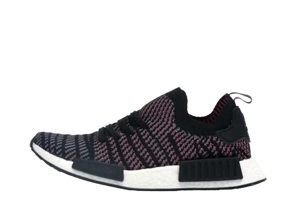 adidas NMD R1 STLT "Black Grey Solar Pink"