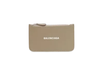 BALENCIAGA Cash Coin Card Holder "Mink Grey"