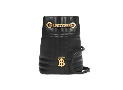 Burberry Mini Quilting Lambskin Lola Backpack "Black"