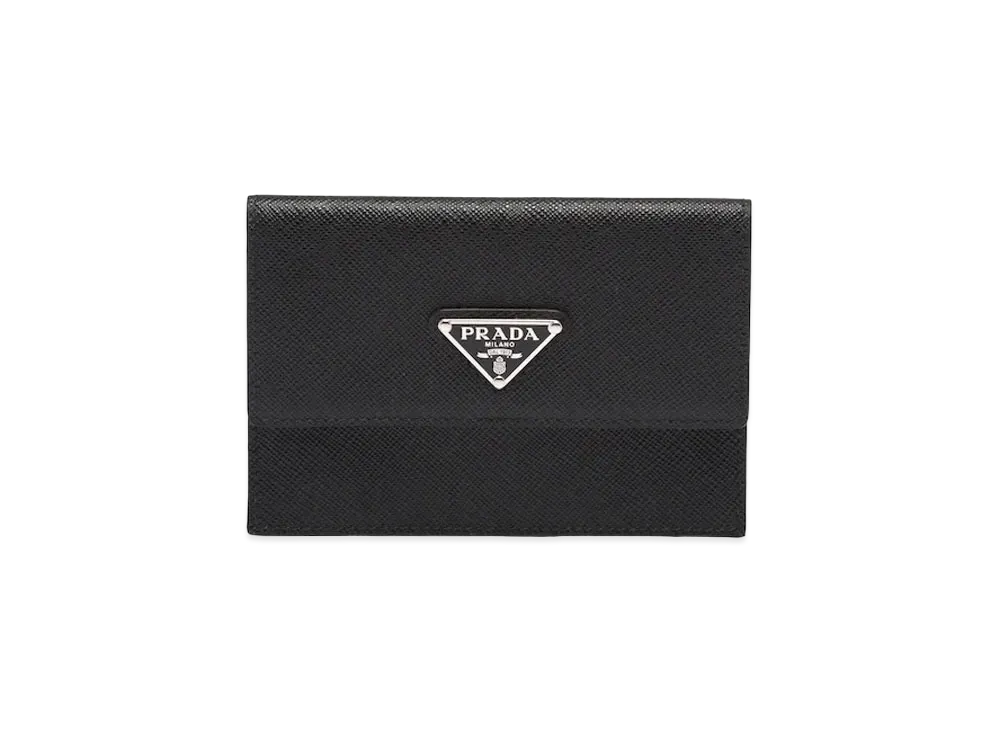 PRADA Saffiano Leather Document Holder "Black"