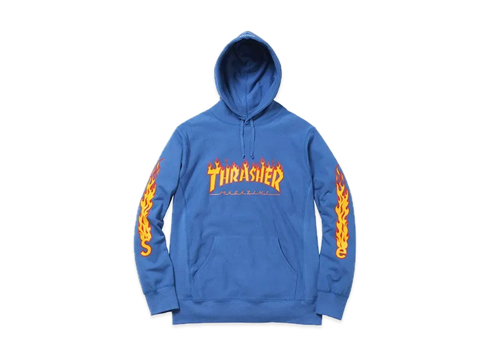 Supreme Thrasher Hooded Sweatshirt "Blue"