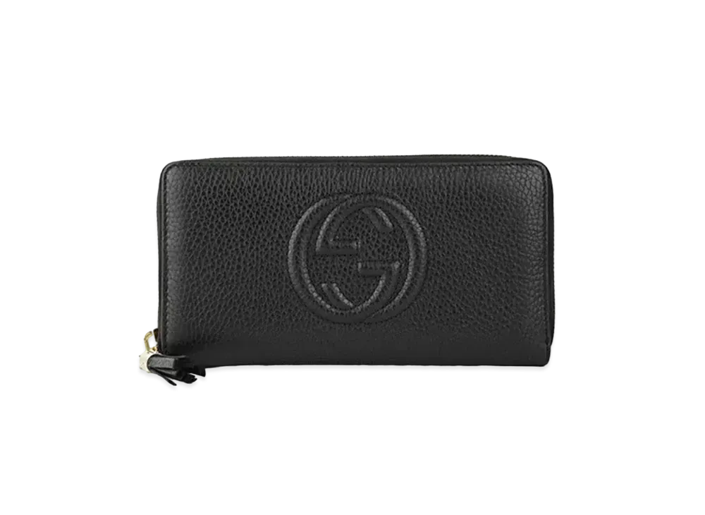 GUCCI Soho Tassel Zip Around Wallet "Black"