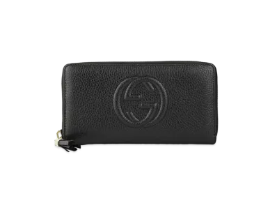 GUCCI Soho Tassel Zip Around Wallet "Black"