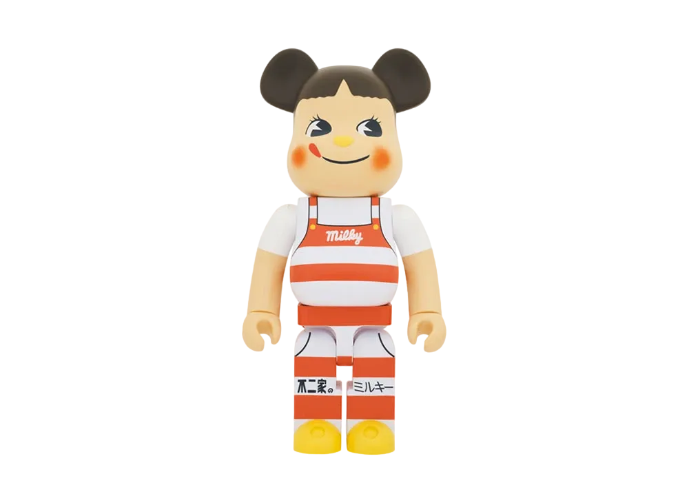 Bearbrick Peko-chan Milky Cone hat design 1000%
