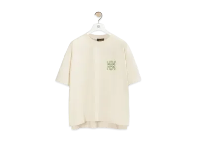 LOEWE Anagram cactus T-shirt in cotton "Ecru"