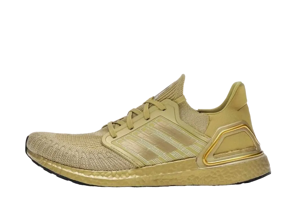 アディダス ウルトラブースト 20 "ゴールド メタリック"