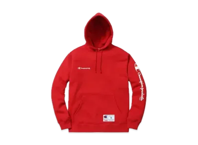 Supreme Champion Hooded Sweatshirt "Red"