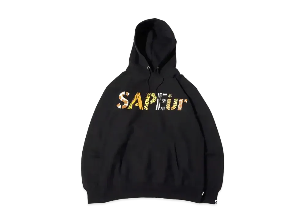 SAPEur Night Safari Logo Hoodie "Black"