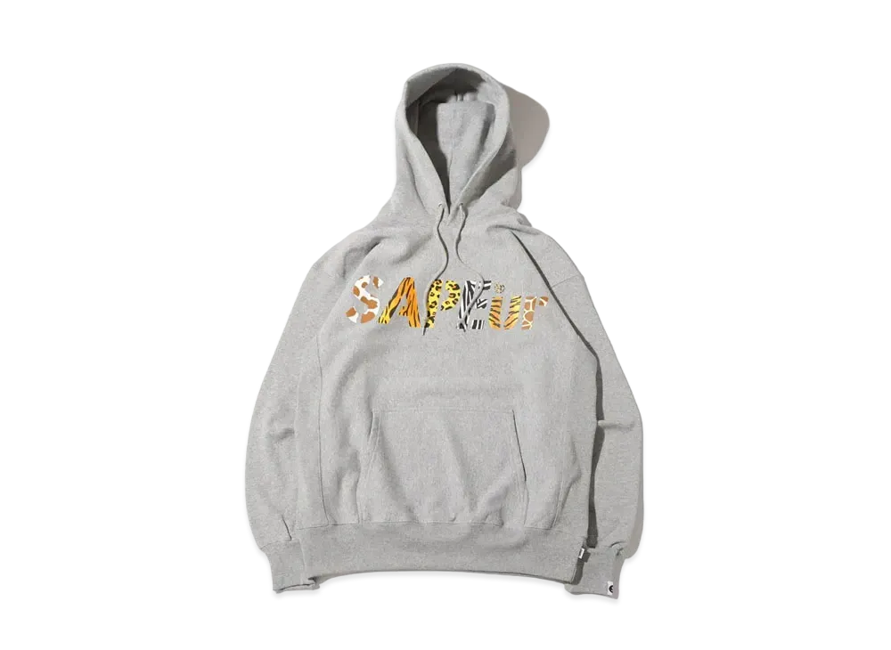 SAPEur Night Safari Logo Hoodie "Gray"