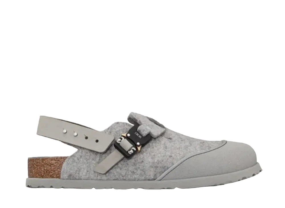 Dior × BIRKENSTOCK Tokio Mule "Felt wool and Nubuck/Calfskin/Grey"