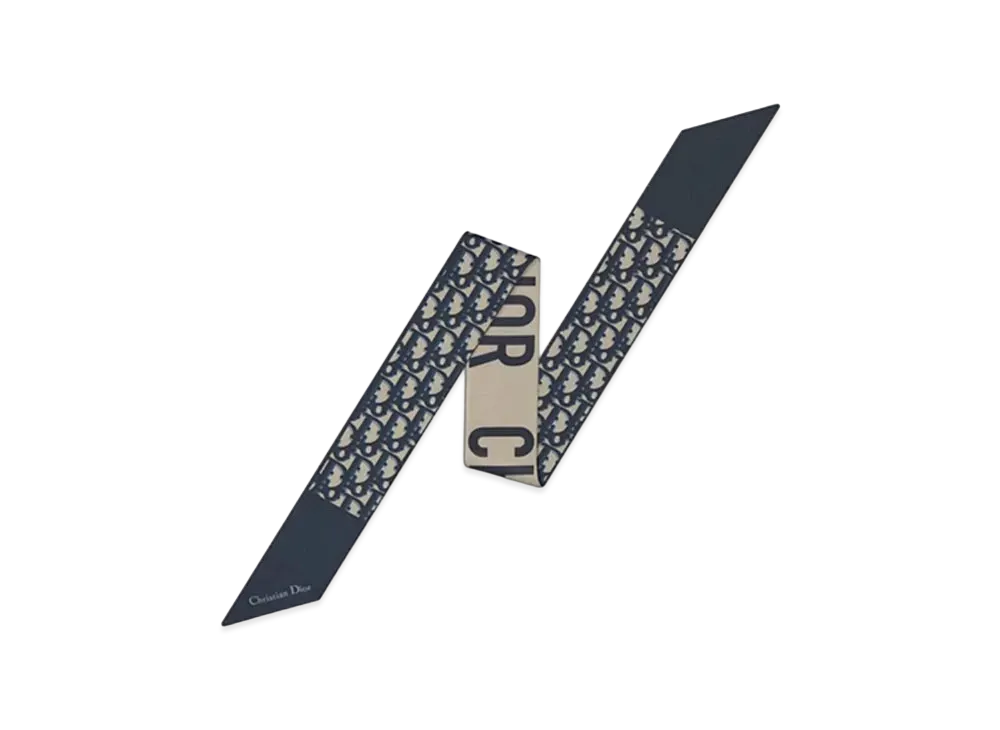 Dior J’ADIOR Mitzah Scarf Dior Oblique "Navy Blue"