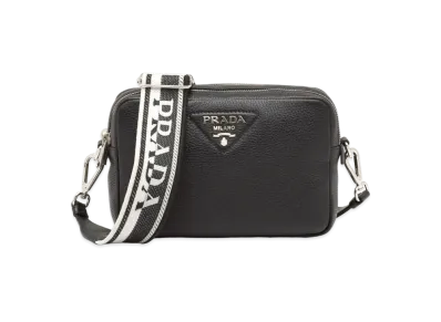 PRADA Leather Bag with Shoulder Strap "Black"