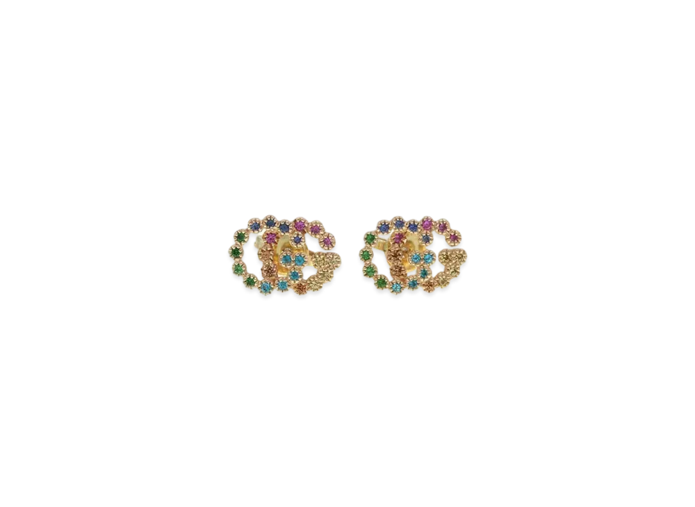 GUCCI Running G Earrings "Gold/Multicolor"