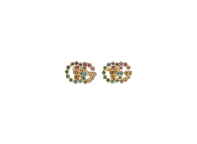 GUCCI Running G Earrings "Gold/Multicolor"