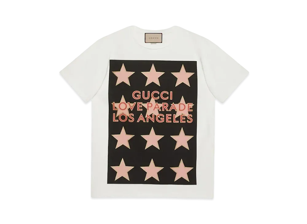 GUCCI Gucci Love Parade Print T-shirt "Ivory"