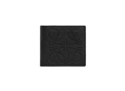 LOEWE Bifold Wallet In Grained Calfskin "Black"