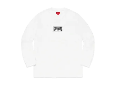 Supreme Woven Label L/S Top "White"