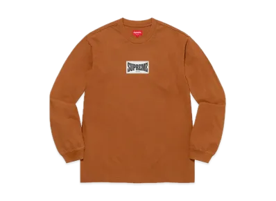 Supreme Woven Label L/S Top "Rust"