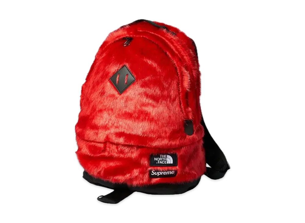 Supreme x The North Face Faux Fur Backpack "Red"