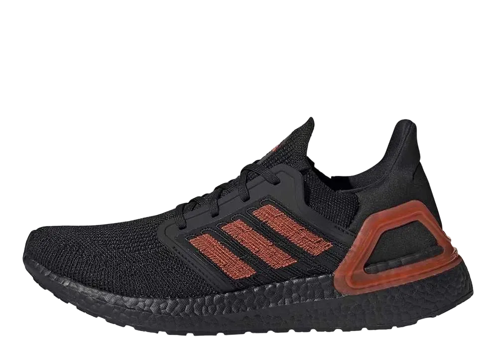 アディダス ウルトラブースト 20 "ブラック ソーラー レッド"