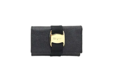 Salvatore Ferragamo Vara Key Case "Black"