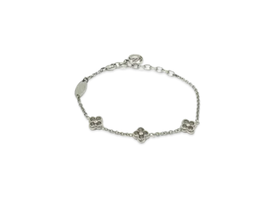 Louis Vuitton Flower Full Bracelet "Silver"