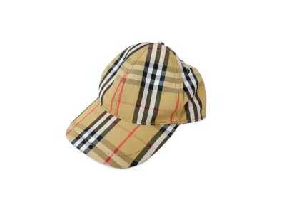 Burberry Vintage Check Baseball Cap "Antique Yellow"