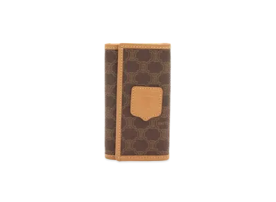 CELINE Macadam Key Case "Brown"