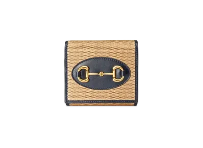 GUCCI Horsebit 1955 Card Case Wallet Japan Limited "Beige"