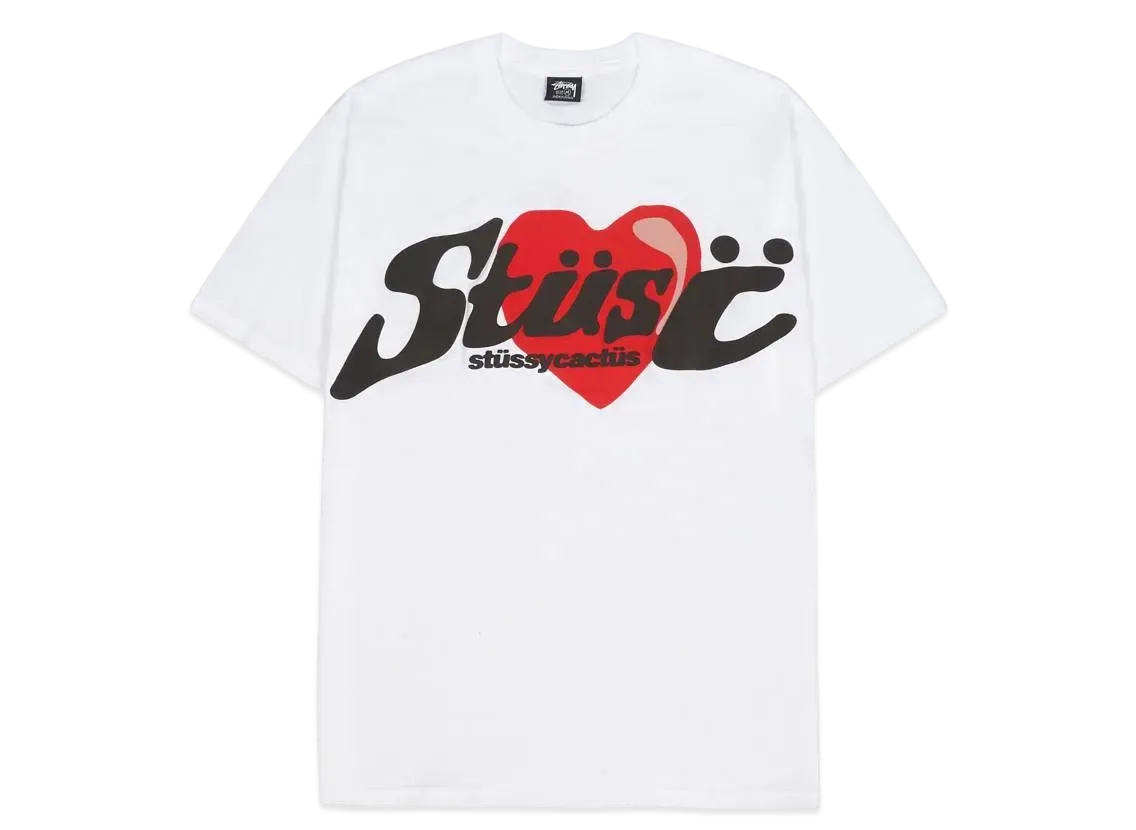 Stussy CPFM HEART TEE "White"