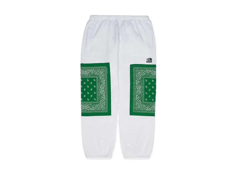 Supreme x The North Face Bandana Sweatpant "White"