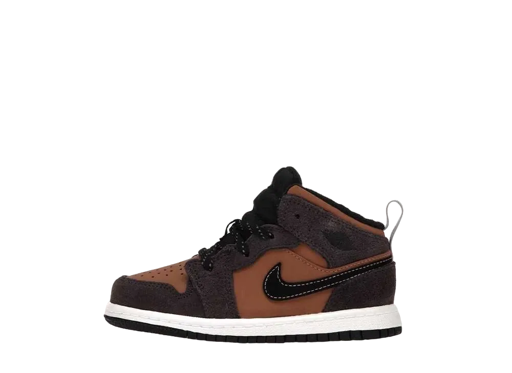 ナイキ TD エアジョーダン1 ミッド SE "ダークチョコレート"(キッズ)