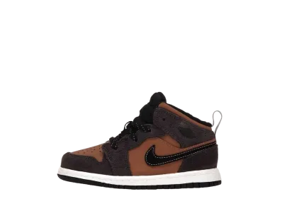 ナイキ TD エアジョーダン1 ミッド SE "ダークチョコレート"(キッズ)