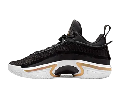 Nike Air Jordan 36 Low "Black Gold" (White Sole)