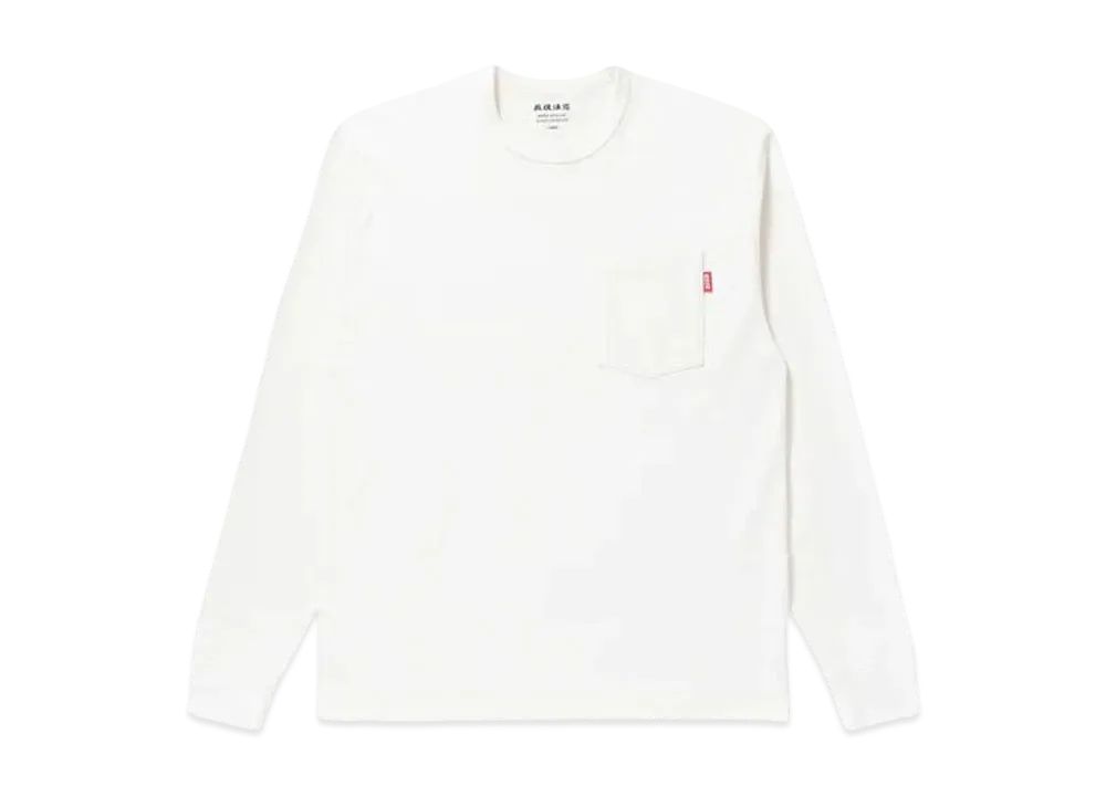 BlackEyePatch Handle With Care Pocket L/S Tee "White"
