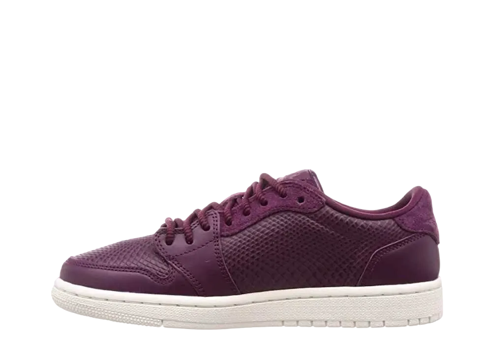 ナイキ ウィメンズ エアジョーダン1 レトロ ロー NS スウッシュレス "ボルドー"