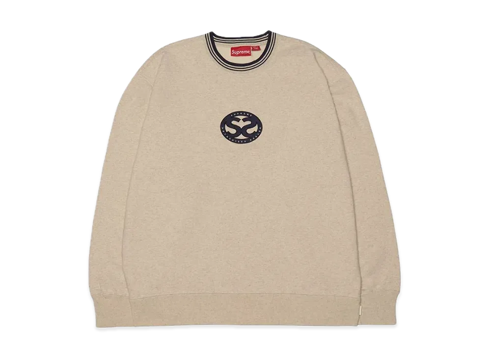 Supreme Double S Crewneck "Heather Oatmeal"