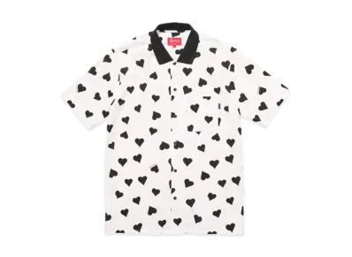 Supreme Hearts Rayon Shirt "White"