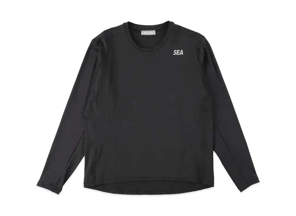 WIND AND SEA WDS (GET FIT BACK ) L/S TOP "Black"