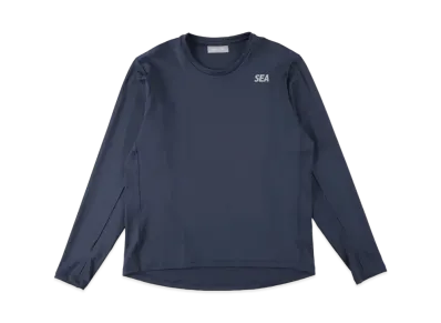 WIND AND SEA WDS (GET FIT BACK ) L/S TOP "Navy"
