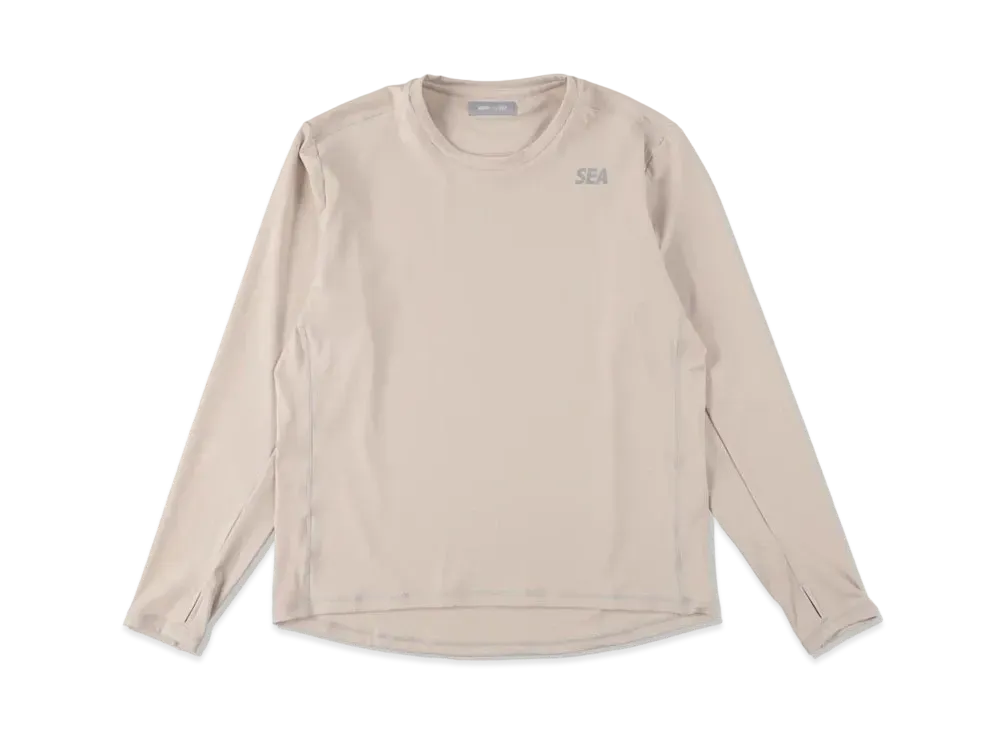 WIND AND SEA WDS (GET FIT BACK ) L/S TOP "Beige"