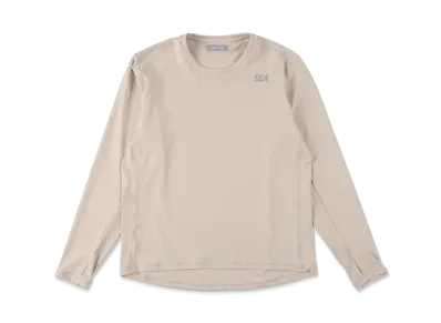 WIND AND SEA WDS (GET FIT BACK ) L/S TOP "Beige"
