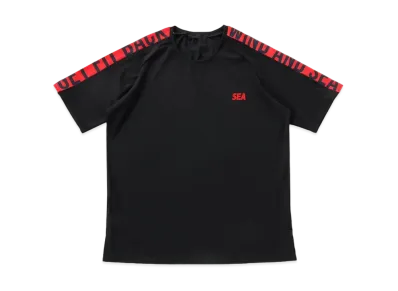 WIND AND SEA WDS (GET FIT BACK ) SHOULDER LINE OVER S/S TOP "Black"