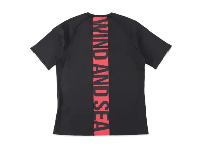 WIND AND SEA WDS (GET FIT BACK ) BACK LINE S/S TOP "Black"