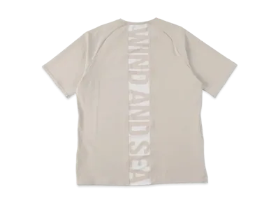 WIND AND SEA WDS (GET FIT BACK ) BACK LINE S/S TOP "Beige"