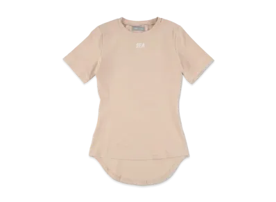 WIND AND SEA WDS (GET FIT BACK - FEMALE) S/S TOP "Beige"