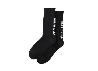 WIND AND SEA WDS (GET FIT BACK ) COTTON SOX "Black"