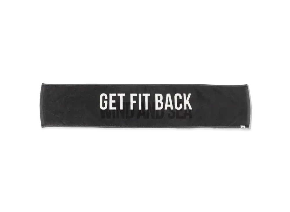 WIND AND SEA WDS (GET FIT BACK ) TOWEL "Black"