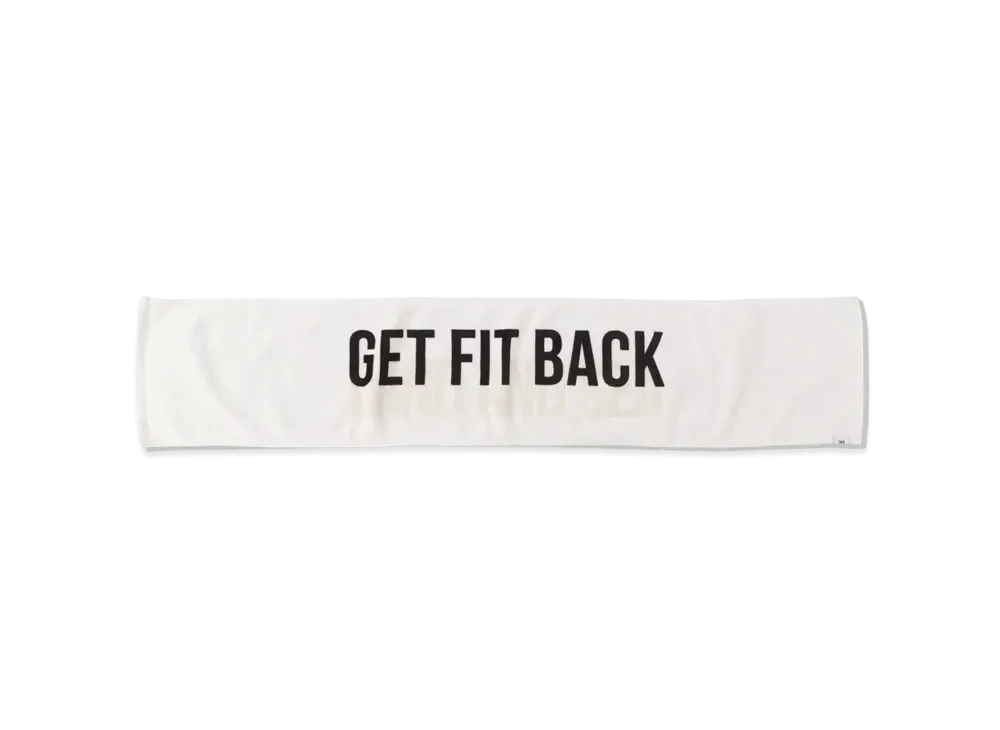 WIND AND SEA WDS (GET FIT BACK ) TOWEL "White"