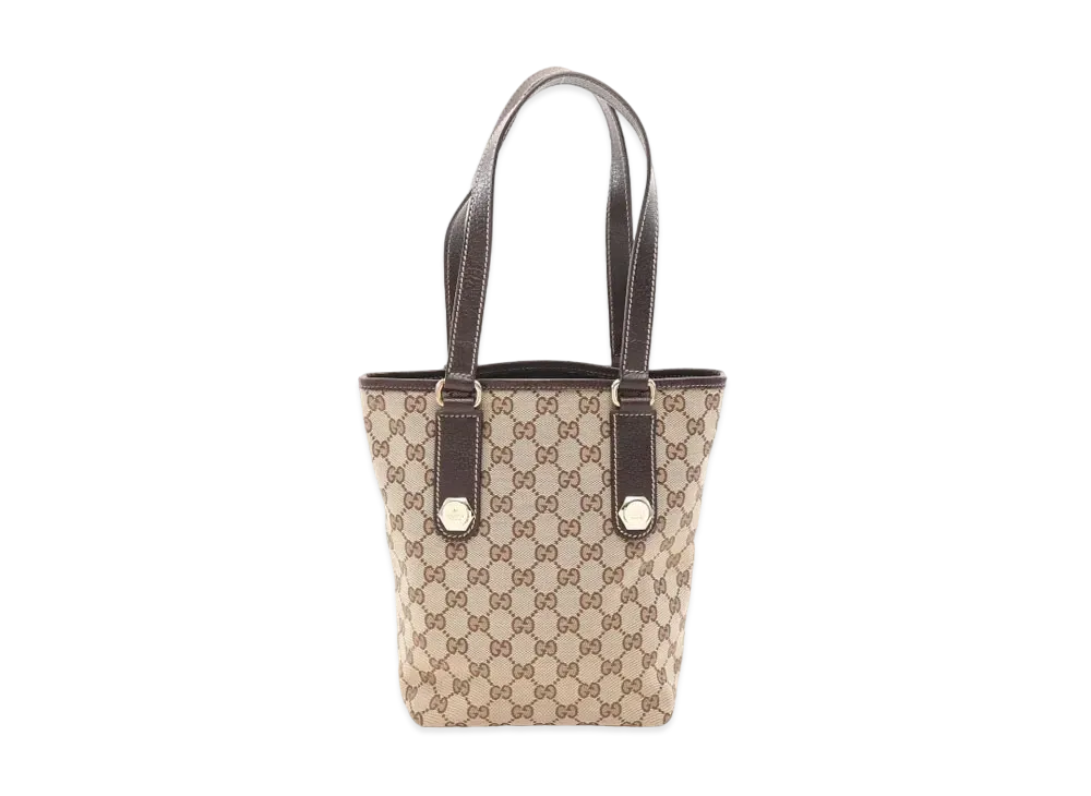 GUCCI GG Canvas Tote Bag "Brown"